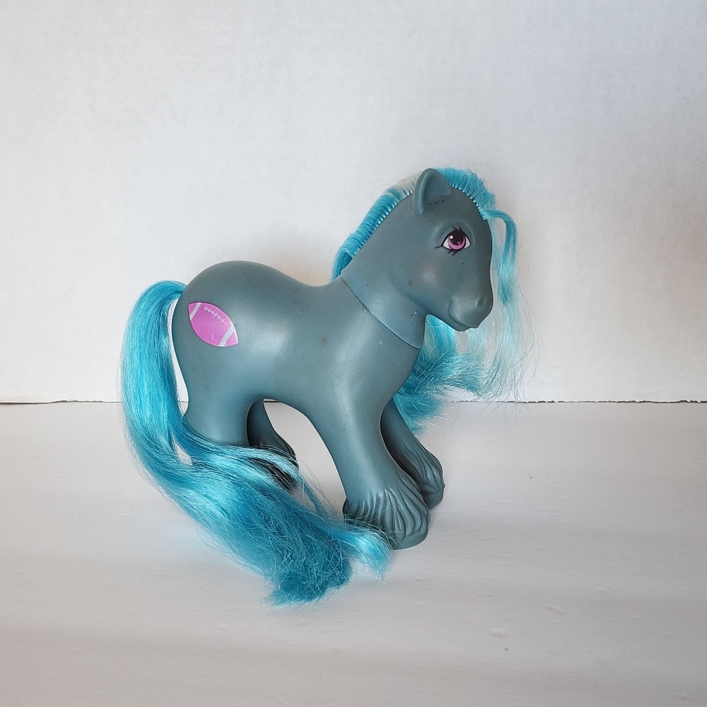 Vintage 1980s G1 My Little Pony Big Brother "Quarterback" (flawed!)